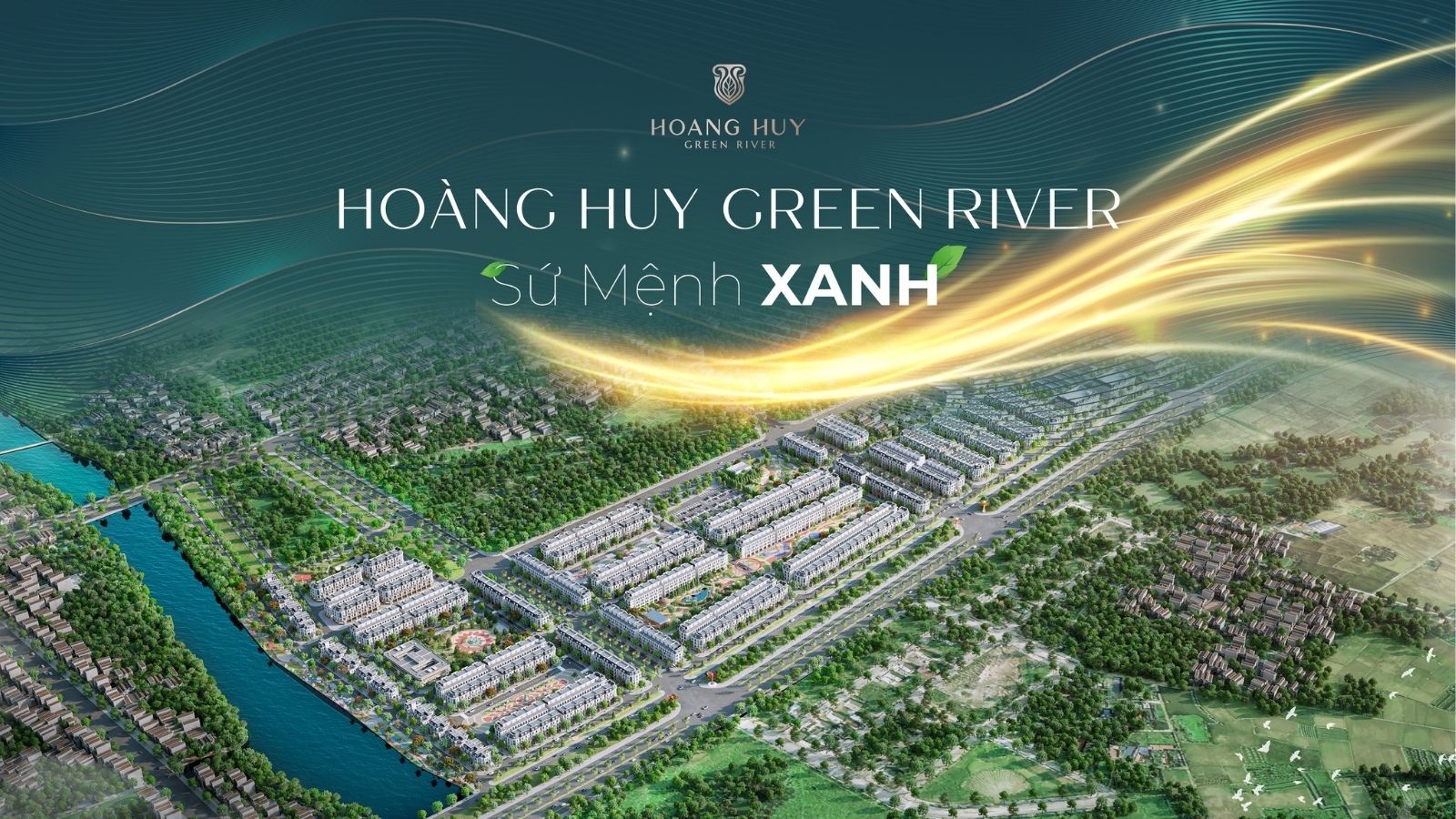 Hình phối cảnh tổng quan Hoàng Huy Green River