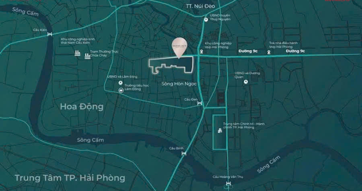 vi tri Hoàng Huy Green River